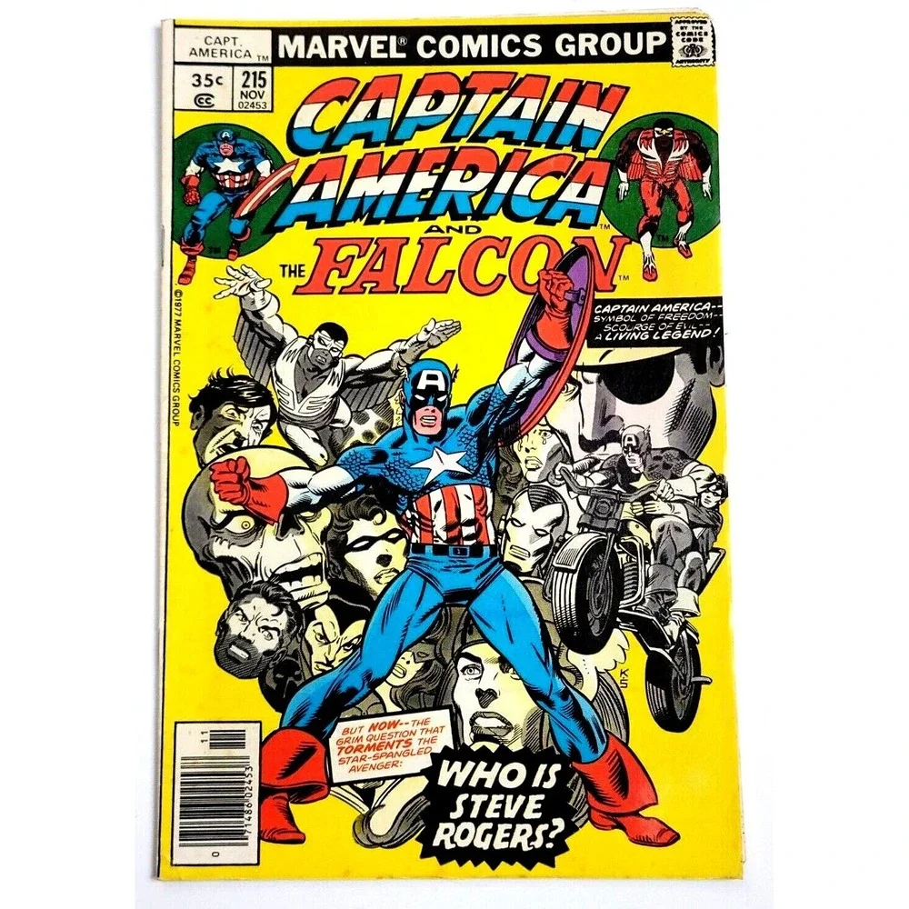CAPTAIN AMERICA  # 215‎ (1977) CAPTAIN AMERICA ORIGIN STORY